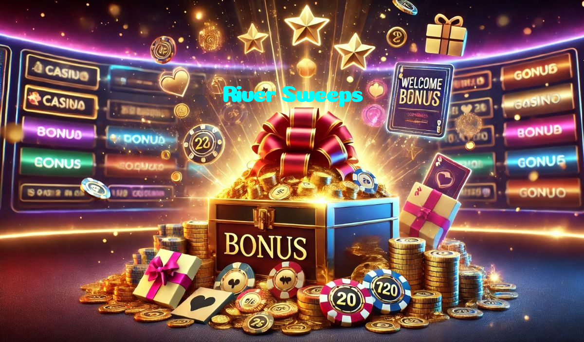 River Sweeps casino presented on mobile device in Pakistan with slots and live games
